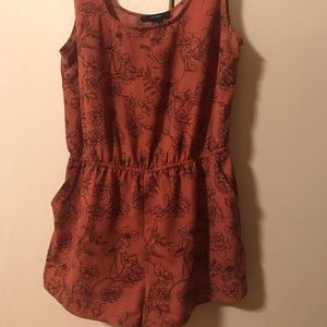 Forever 21 floral romper